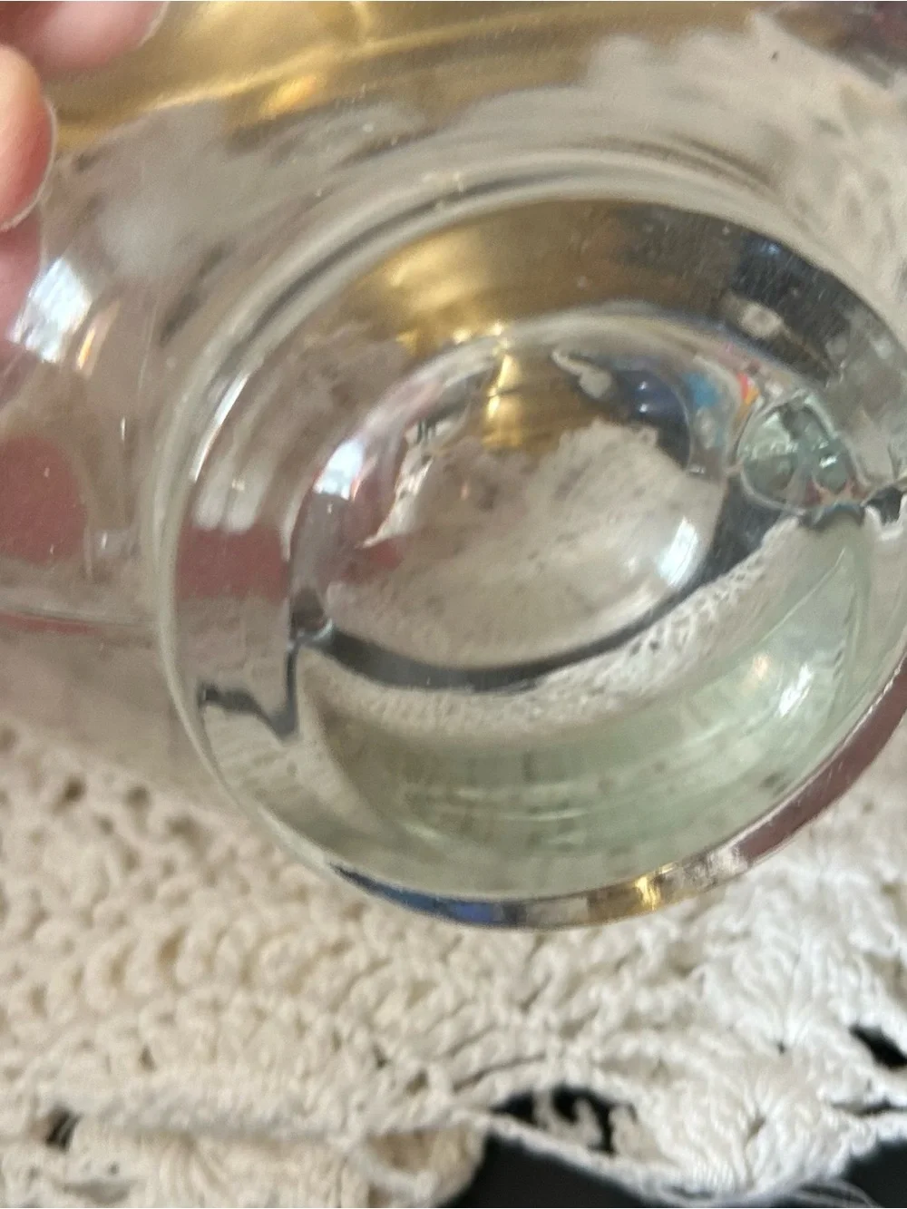 Clear Glass Serving Bowl - Elegant Transparent Home Kitchen Bowl